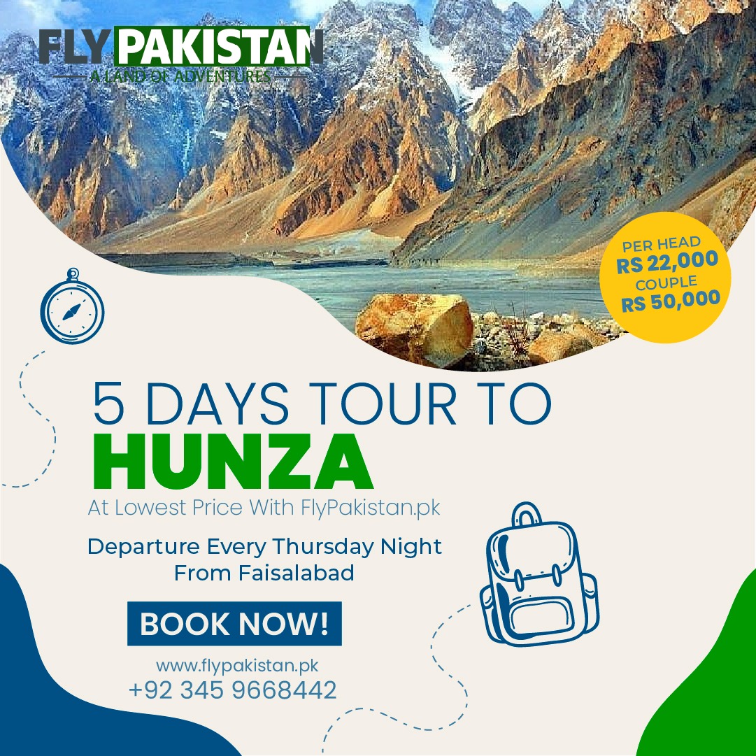 Book Deal 5 Days Tour To Hunza (August)